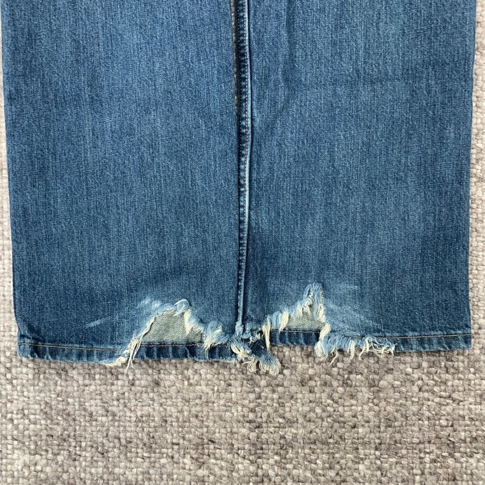 Wrangler 20X Jeans Mens 33x30 Blue 01 Competition Relaxed Fit Distressed Frayed - Picture 5 of 7